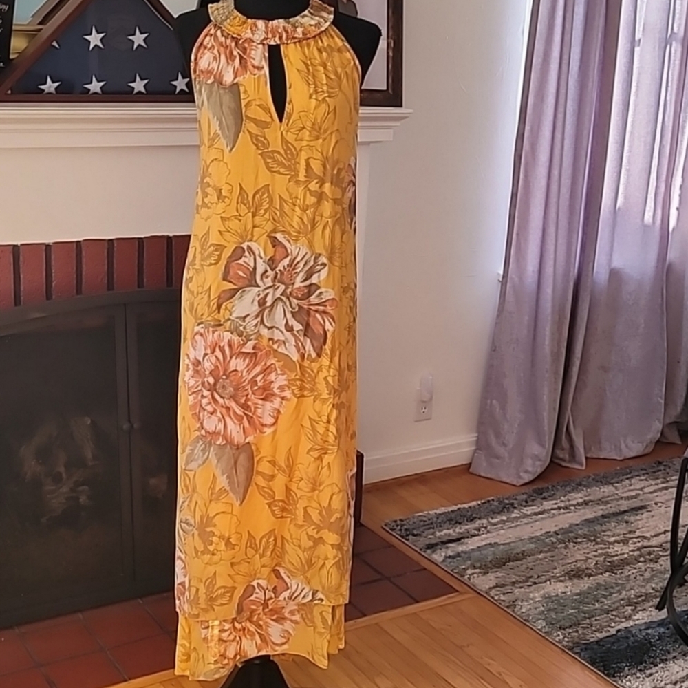 Mlle Gabrielle Maxi Flower Print Dress